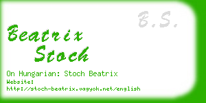 beatrix stoch business card